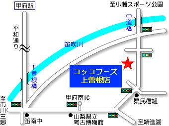 コッコフーズ上曽根店の地図