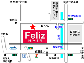Feliz HAIR 〜felizhair･フェリーズ･フェリーズヘアの地図